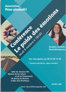 Le poids des émotions conférence